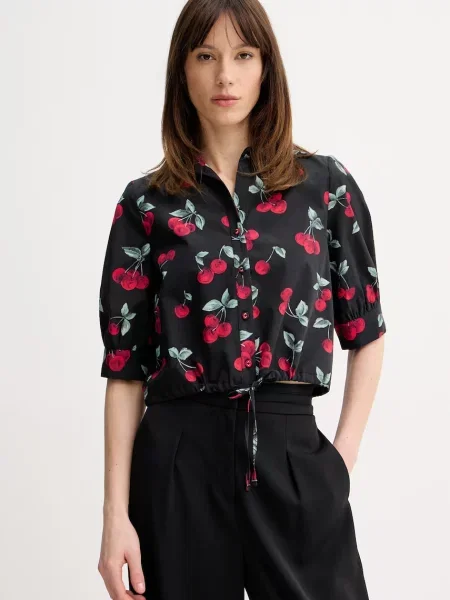 Twinset cămașă pentru femei din negru