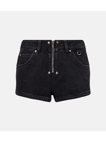 Pantaloni scurți din denim Isabel Marant negru