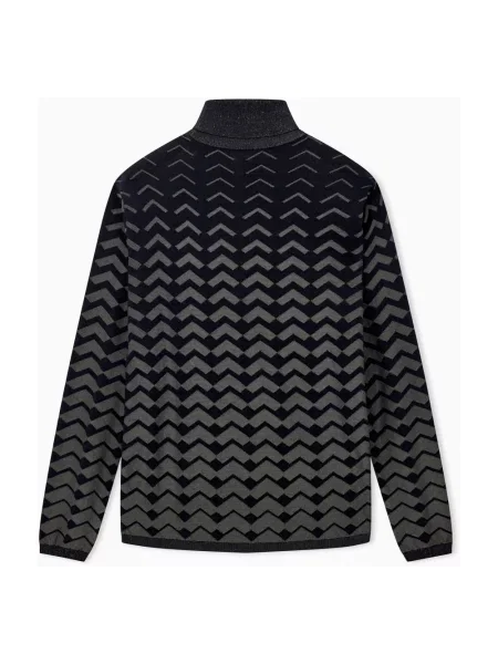 Lniany sweter z golfem Emporio Armani