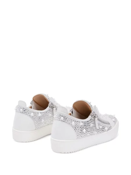 Sneakerși Giuseppe Zanotti cu tepi alb