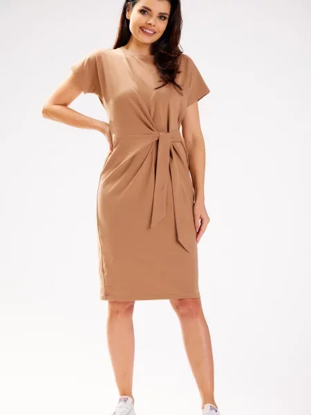 Midi obleka Infinite You oranžna