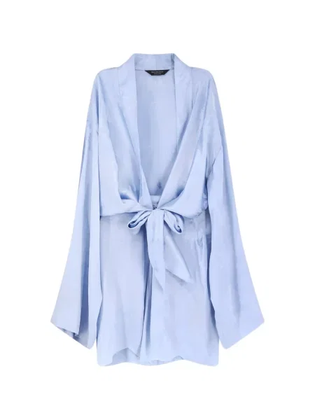 Rochie mini Balenciaga de mătase plic albastru