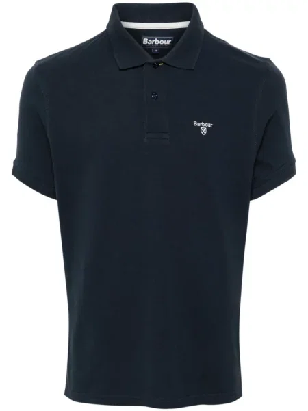 Polo Barbour cu broderie albastru