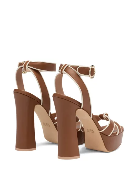 Δερμάτινα σανδάλια Malone Souliers καφέ