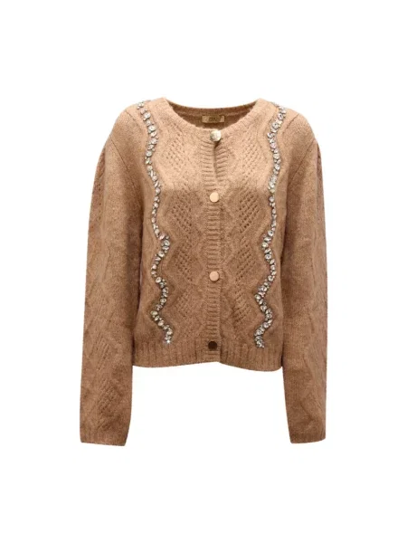 Kardigan Pho Firenze wełniany beżowy