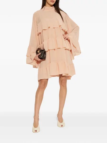 Rochie mini Gestuz cu volane roz