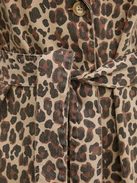 Palton Never Fully Dressed cu imagine cu model leopard