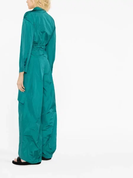 Taft kombinezon Alberta Ferretti s vezicama zelena