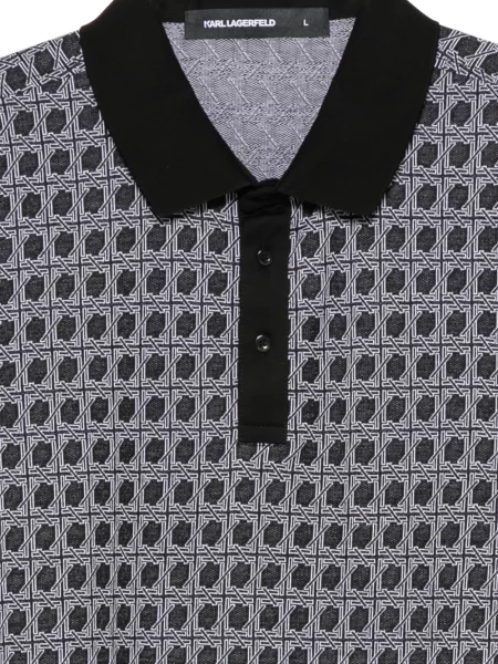 Tricou polo Karl Lagerfeld negru