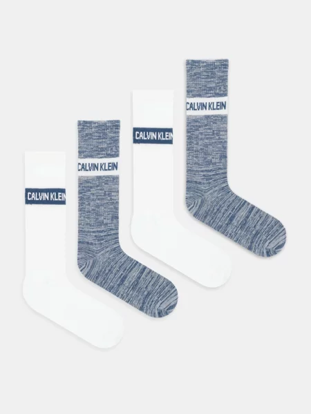 Чорапи Calvin Klein Jeans 4 чифта синьо