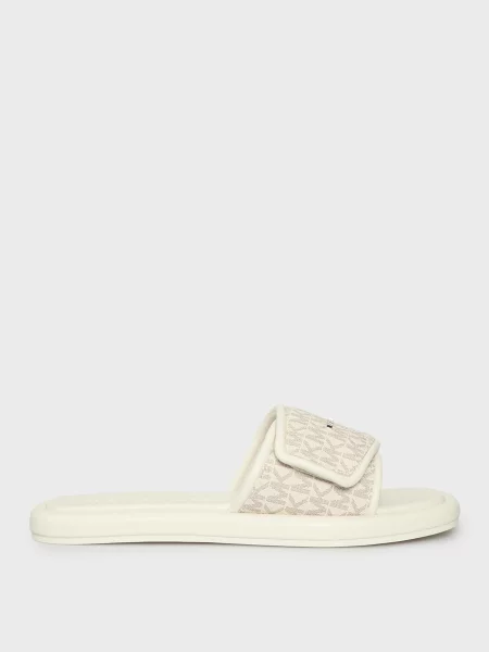 Шлепанцы Michael Kors без каблука белые