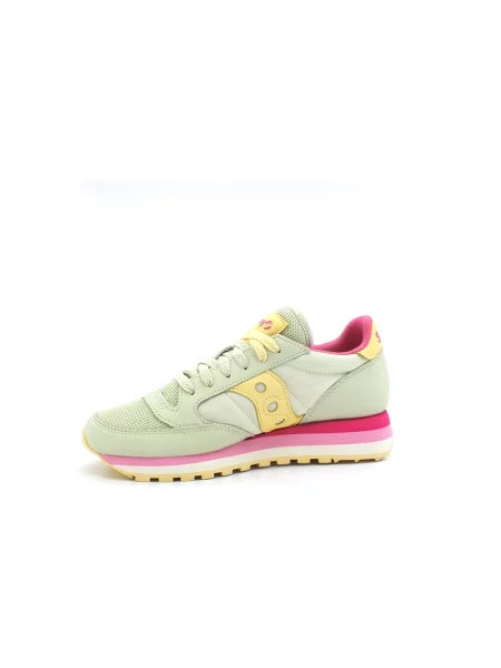 Sneakersy Saucony skórzane zielone