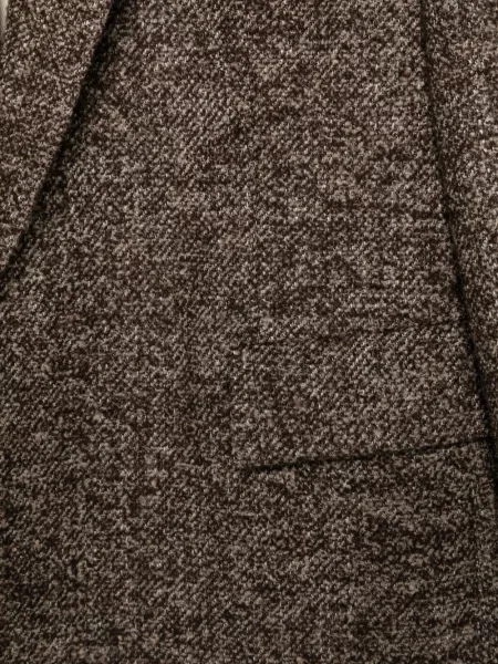 Μπλέιζερ Agnona tweed με πέτο καφέ