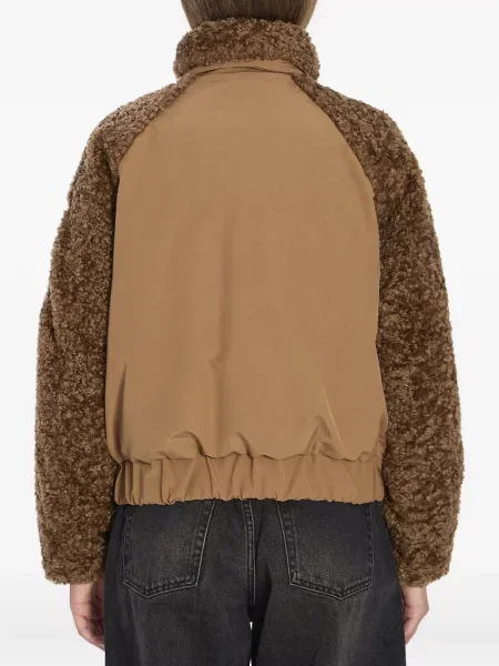 Ursuleț de pluș geacă Moncler din fleece maro