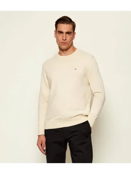 Tommy Hilfiger Pulover cu adaos de lână bej