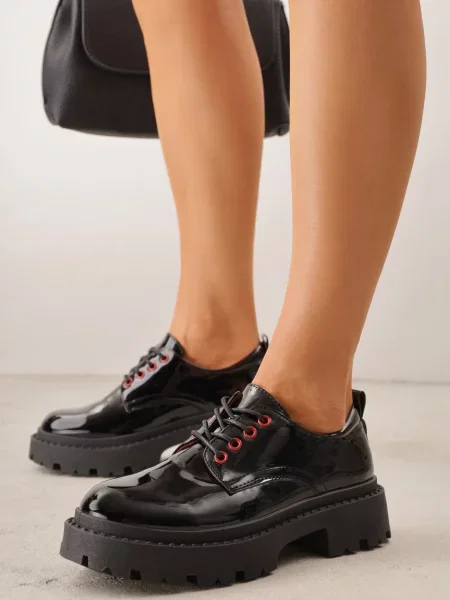 Pantofi casual Anatala cu roșu negru