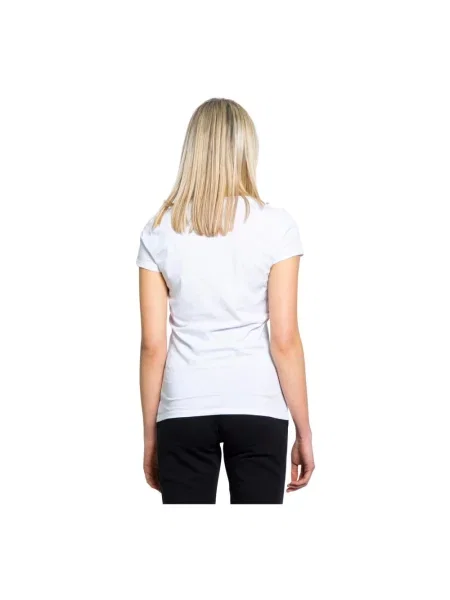 Top Armani Exchange z logo casual biały