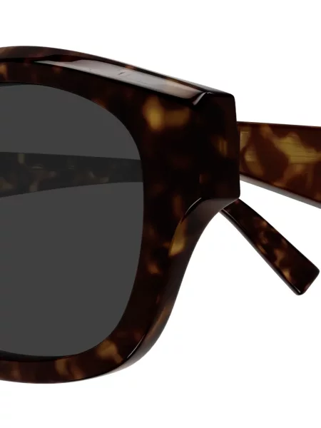 Ochelari de soare rotunzi Saint Laurent Eyewear maro