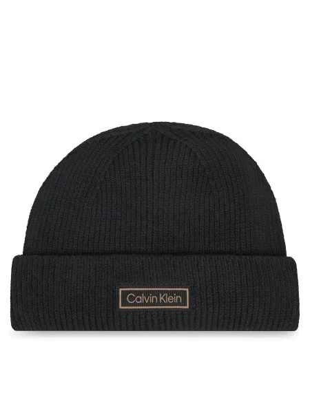Chunky čiapka Calvin Klein čierna