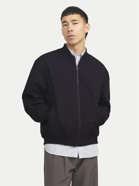 Jack & Jones Μπόμπερ μπουφάν Echarge μαύρο