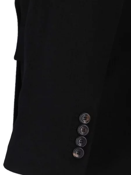 Geacă Max Mara de lână cu două rânduri de nasturi negru