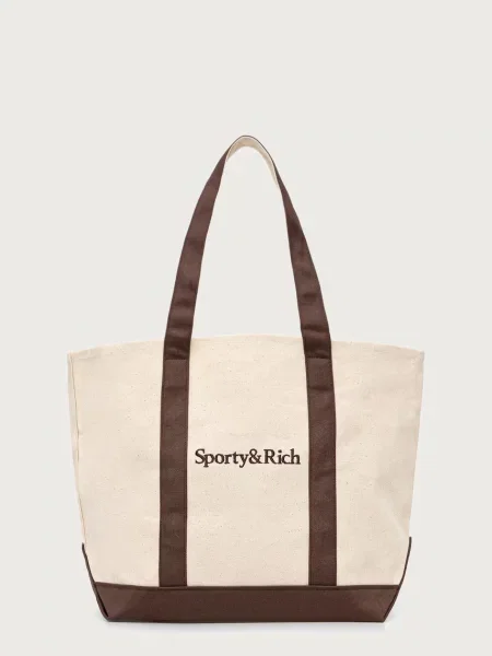 Sporty & Rich Serif Logo torebka shopper