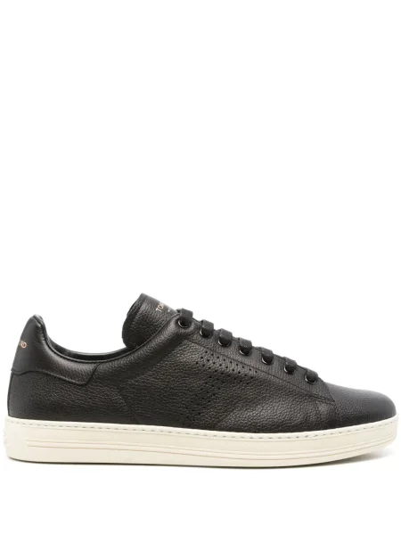 Sneakerși Tom Ford din piele negru