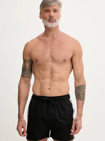 Calvin Klein plavecké šortky pánske čierna