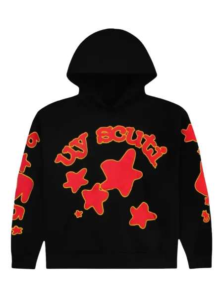 Hanorac cu glugă Sp5der negru