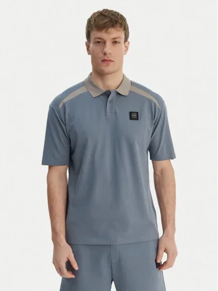HUGO Tricou polo Dunios_RB albastru