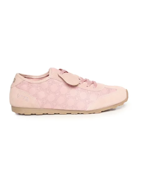 Sneakersy V73 skórzane różowe