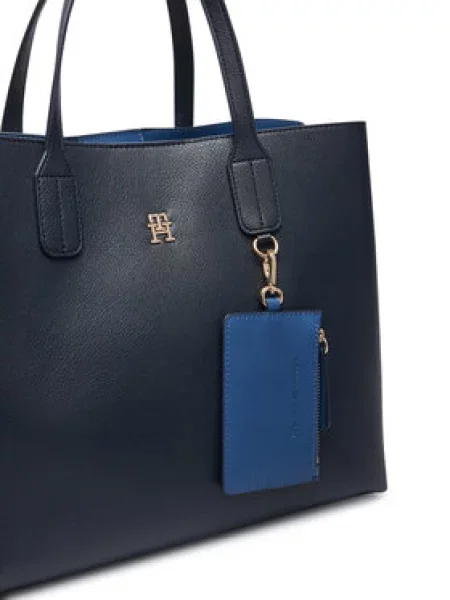 TOMMY HILFIGER Nakupovalna torba mornarska modra