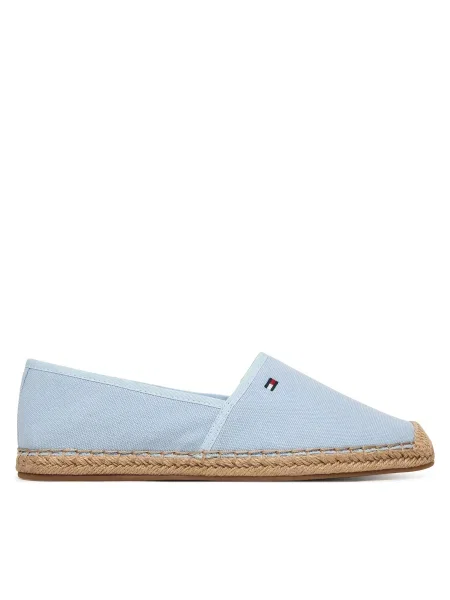 Espadrile Tommy Hilfiger Flag Canvas Espadrille celest albastru