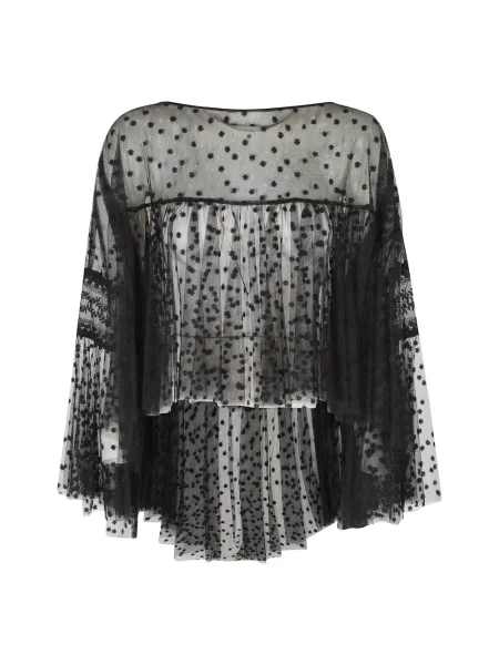 Bluzka Alberta Ferretti tiulowa czarna