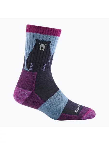 Шкарпетки Darn Tough Bear Town Micro Crew Cushion фіолетові