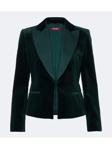 Sacou Max Mara de catifea elegant verde