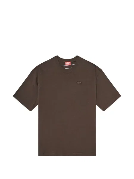 Tricou Diesel cu broderie maro