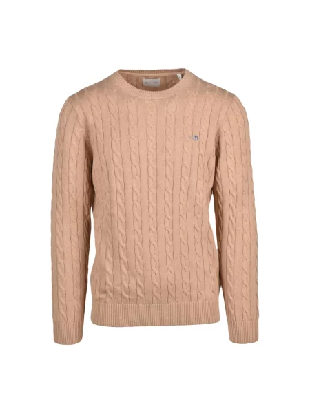 Sweter Gant brązowy