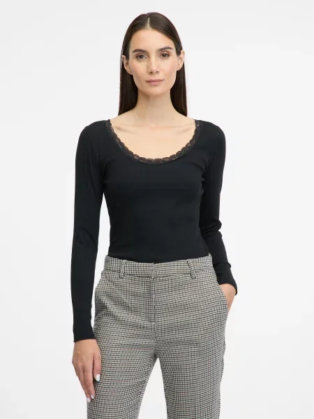 Tricou Orsay lung negru