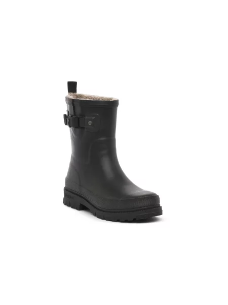 Pantofi Verbenas cu blană negru