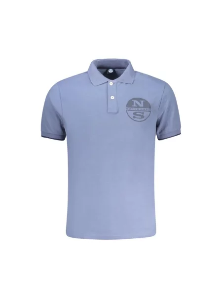 Koszulka polo North Sails z krótkim rękawem klasyczna niebieska