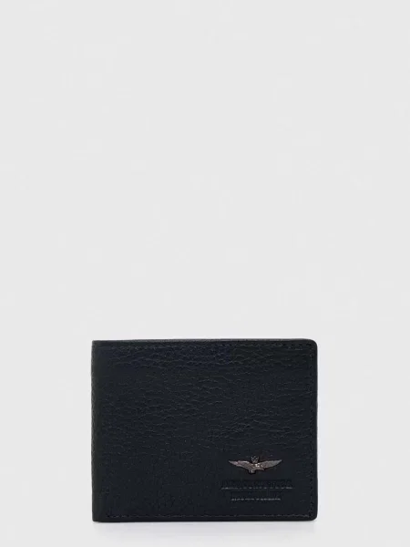 Aeronautica Militare portofel de piele barbati marin albastru