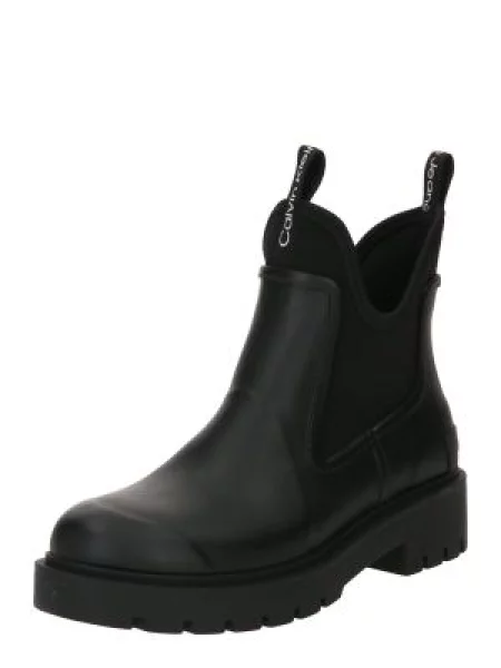 Calvin Klein Cizme de cauciuc negru alb