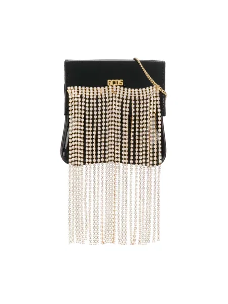 Mała mały kryształ górski torebka crossbody Gcds czarna