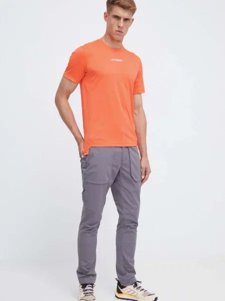 ADIDAS TERREX Funkcionalna majica Multi / bela oranžna