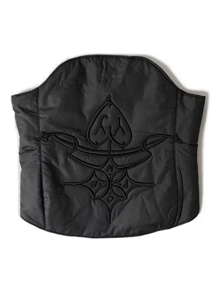 Pikowana bluzka Open Yy czarna