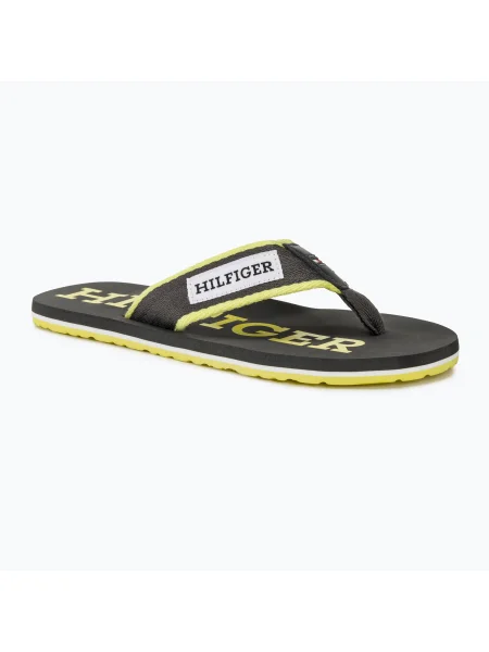 Olcsóbban. Férfi flop-flop papucs Tommy Hilfiger Patch Beach Sandal dark ash. Méret: 40 EU szürke