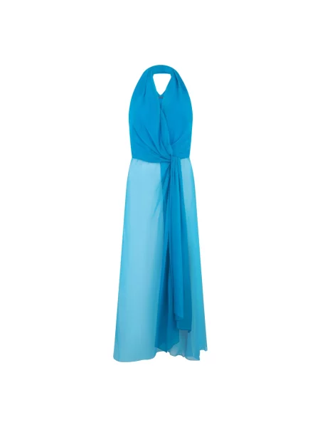 Sukienka Alberta Ferretti niebieska