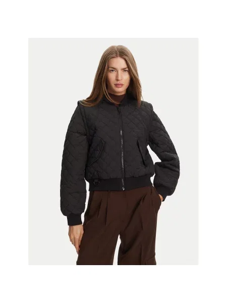 Hunter Bomber dzseki Shira Cropped Fit fekete