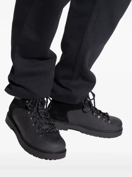 Туристически боти Birkenstock с връзки с дантела черно